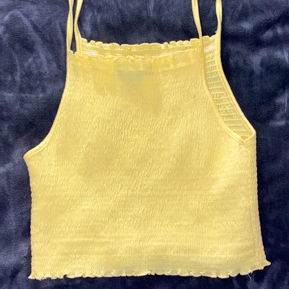 Yellow halter top